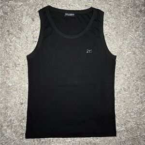 Women’s Dolce & Gabanna Logo Black Tank Top